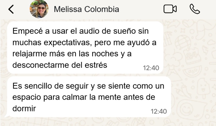 Testimonio de Melissa, Colombia